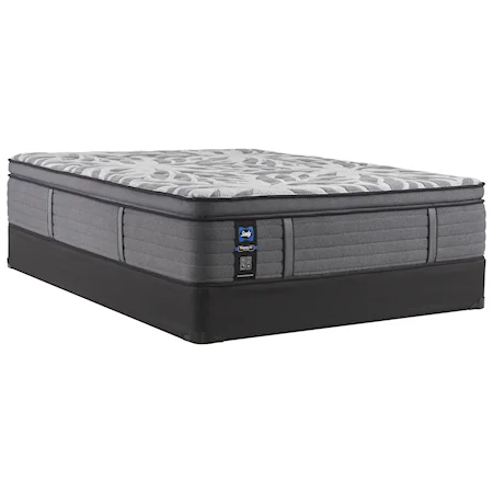 Queen 14" Medium Euro Top Individually Wrapped Coil Mattress and 9" Regular Height Foundation